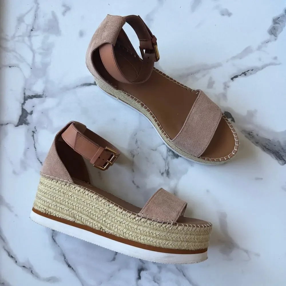See by Chloé Glyn Flatform Espadrilles Size EU 40